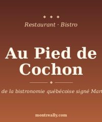 Au Pied de Cochon