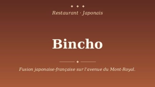Bincho