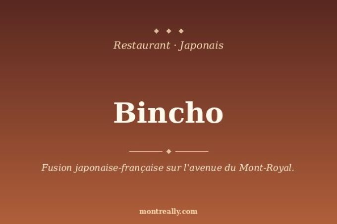 Bincho