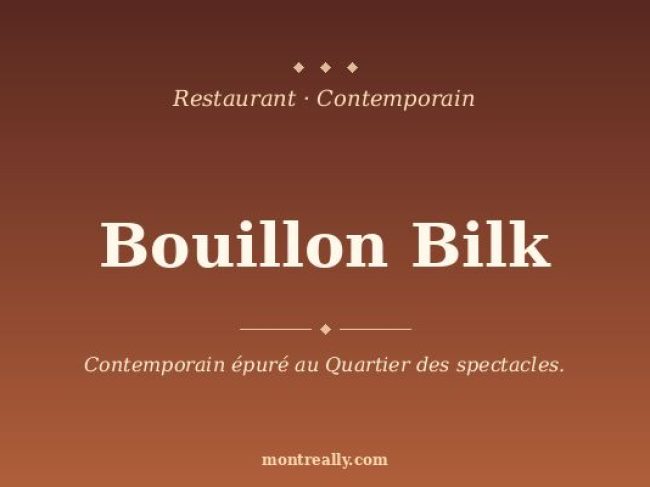 Bouillon Bilk