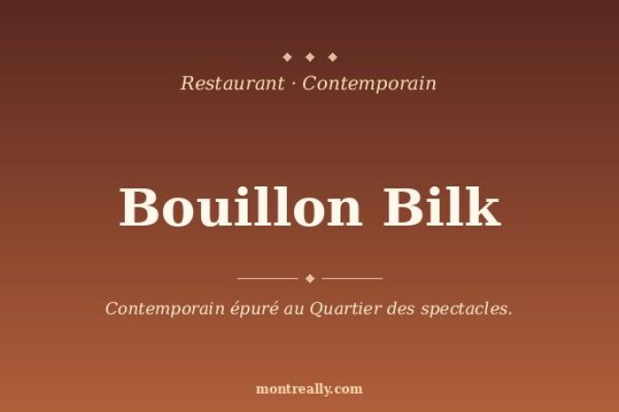 Bouillon Bilk