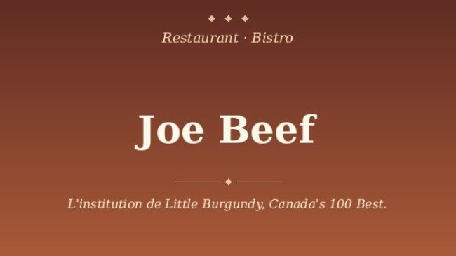 Joe Beef
