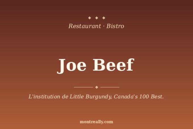 Joe Beef