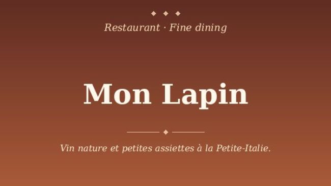 Mon Lapin