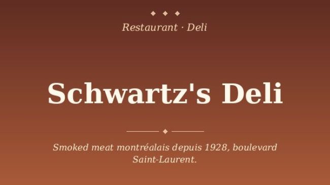 Schwartz&rsquo;s Deli