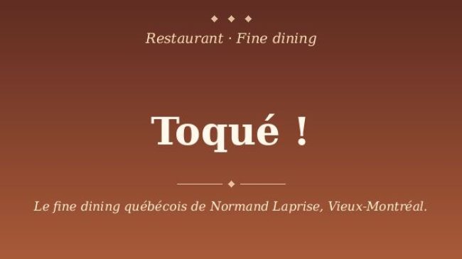 Toqué!